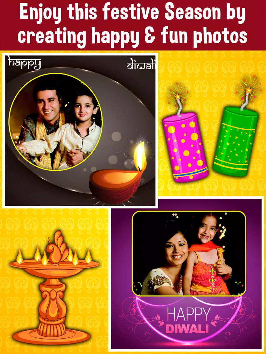 Happy Diwali Photo Frames Free iPad 应用截图