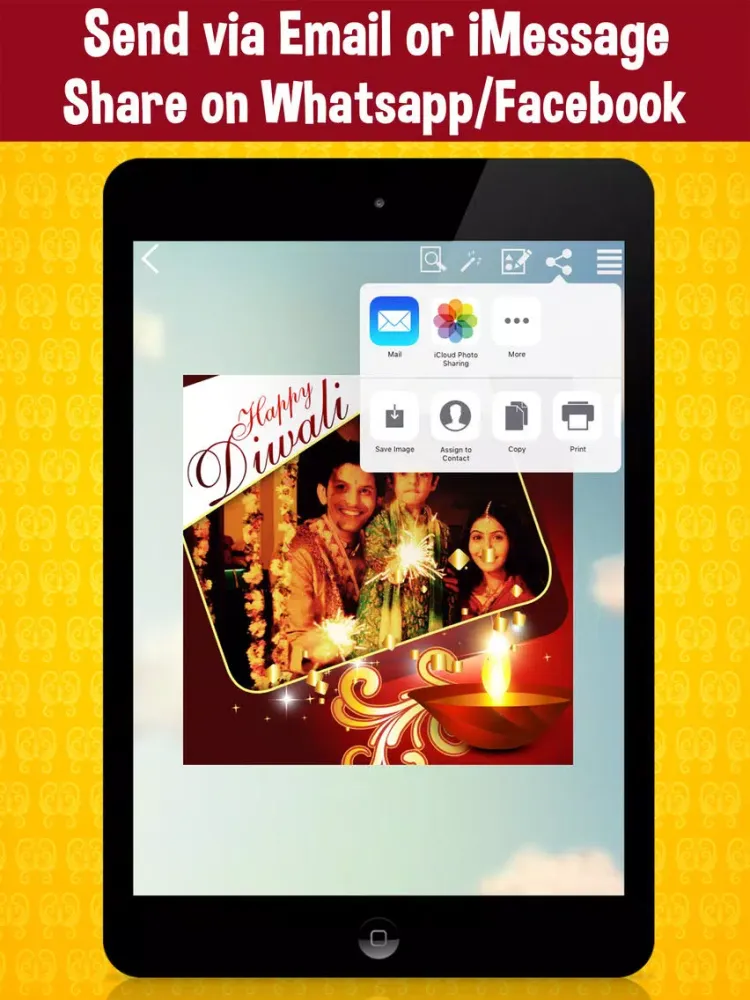 Tangkapan skrin Happy Diwali Photo Frames Free iPad 