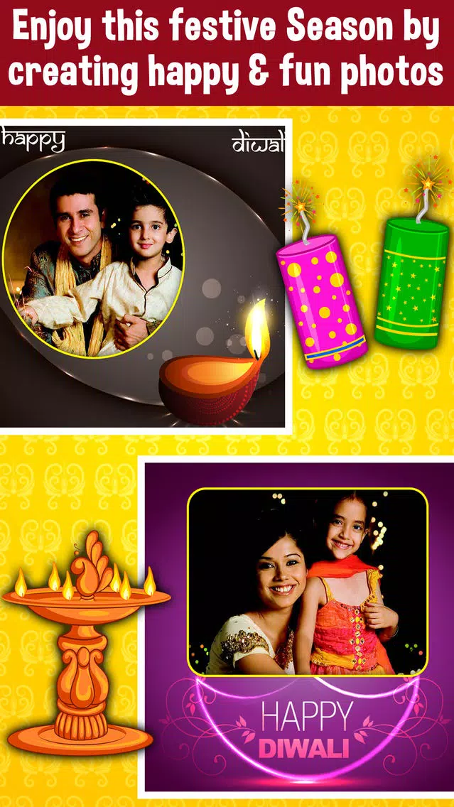 Happy Diwali Photo Frames Free应用截图