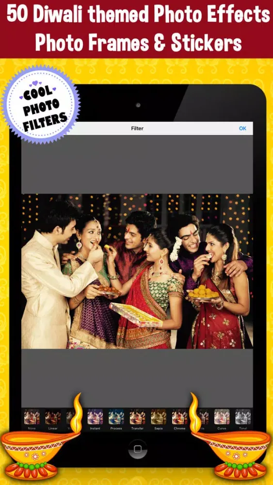 Tangkapan skrin Happy Diwali Photo Frames Free