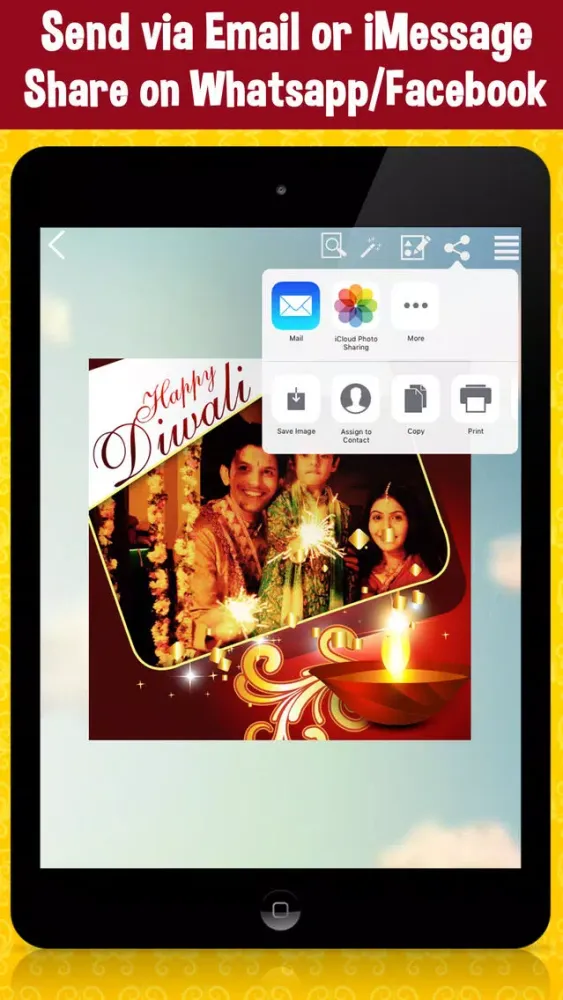 Tangkapan skrin Happy Diwali Photo Frames Free