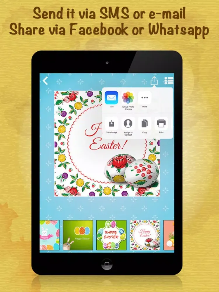 Easter Cards Wishes iPad  Screenshots
