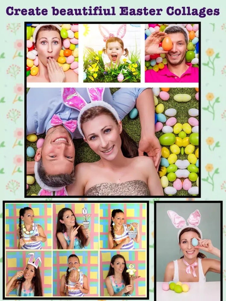 Easter Photo Collage Frames & Stickers iPad  Screenshots