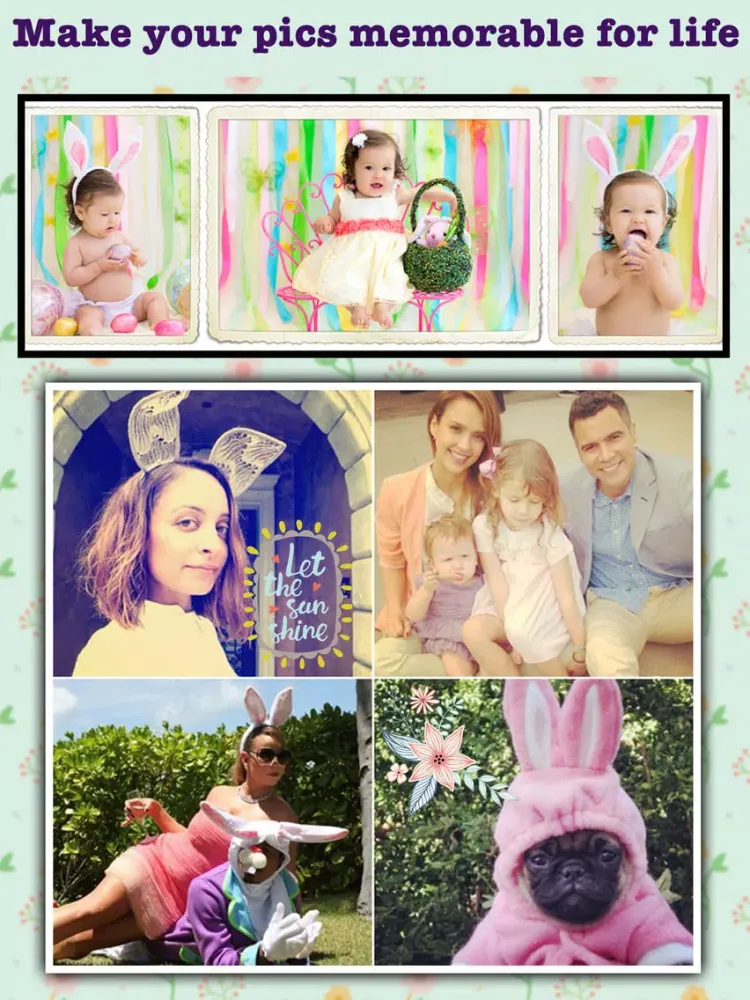 Easter Photo Collage Frames & Stickers iPad  Screenshots