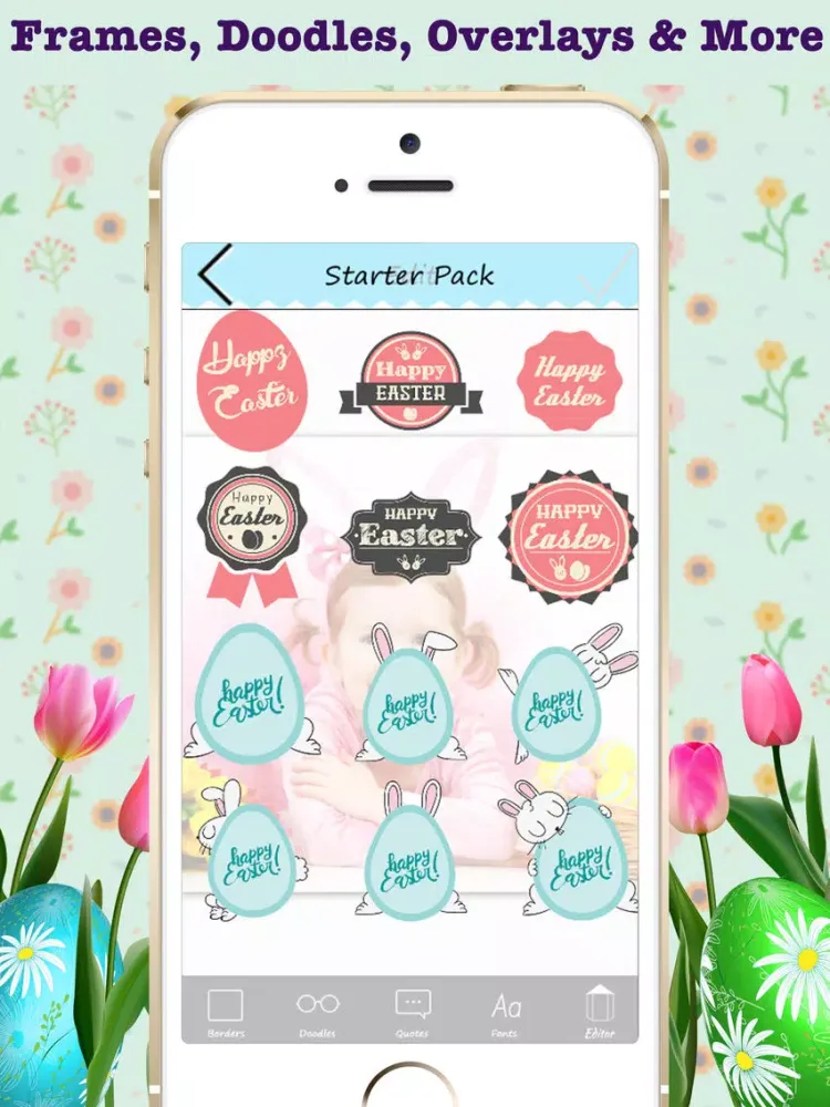 Easter Photo Collage Frames & Stickers iPad  Screenshots