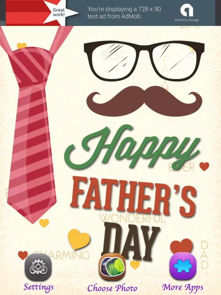 ภาพหน้าจอของ Father's Day Photo Frames Editor iPad 