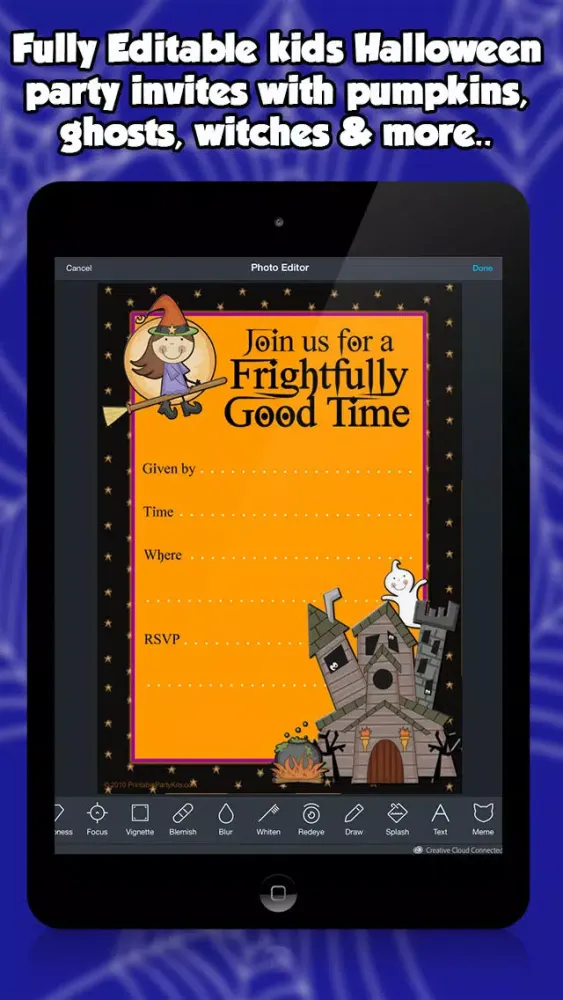 Halloween Invitations For kids スクリーンショット
