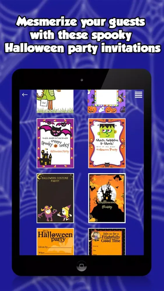 Halloween Invitations For kids スクリーンショット