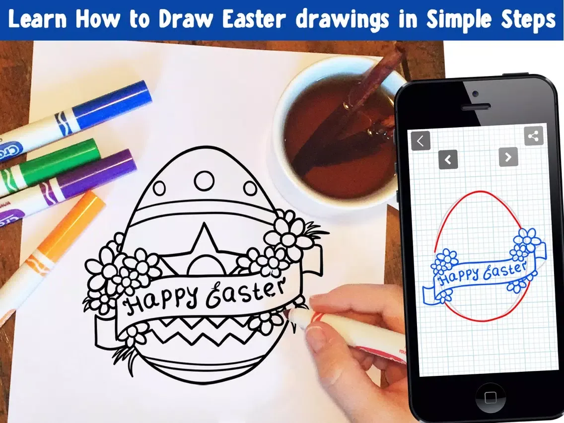 Learn How To Draw Easter iPad  Screenshots