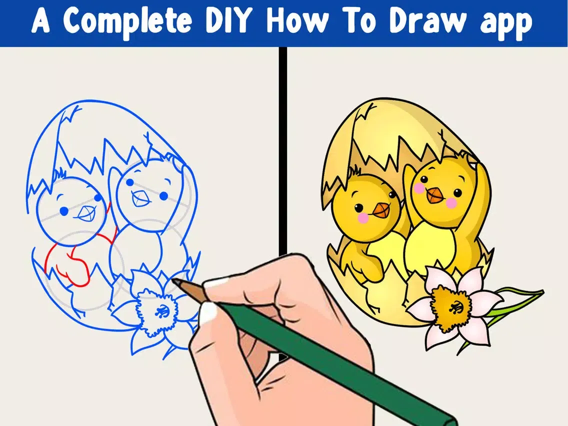 Learn How To Draw Easter iPad  Screenshots