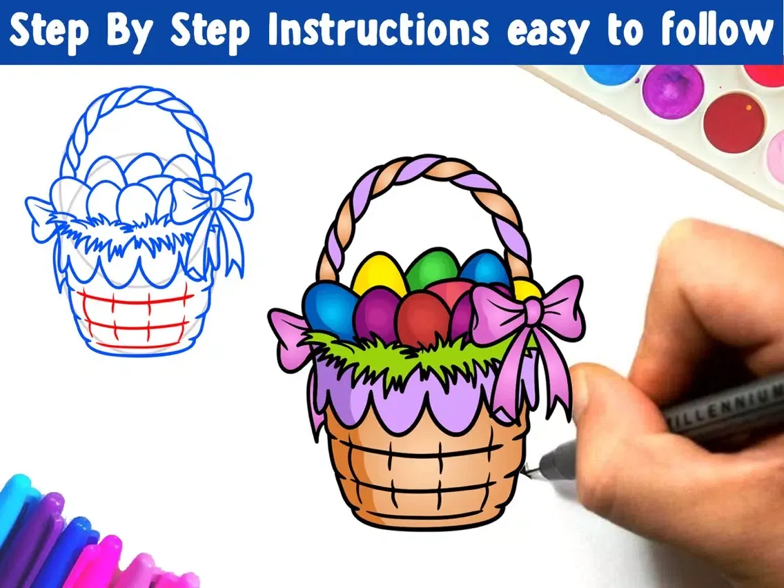 Learn How To Draw Easter iPad  Screenshots