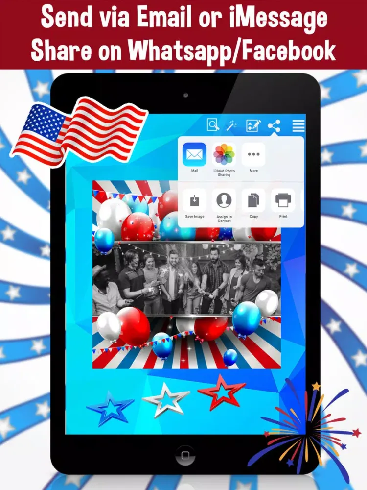 4th Of July - Independence Day Photo Frames Editor iPad  স্ক্রিনশট