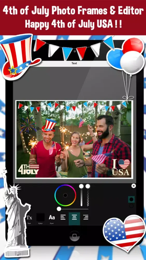 4th Of July - Independence Day Photo Frames Editor স্ক্রিনশট