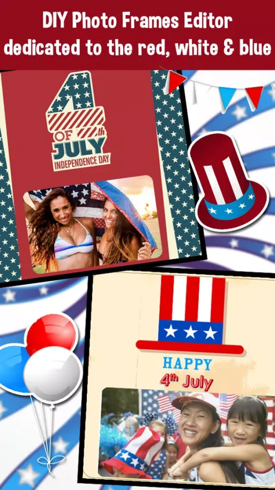 4th Of July - Independence Day Photo Frames Editor স্ক্রিনশট