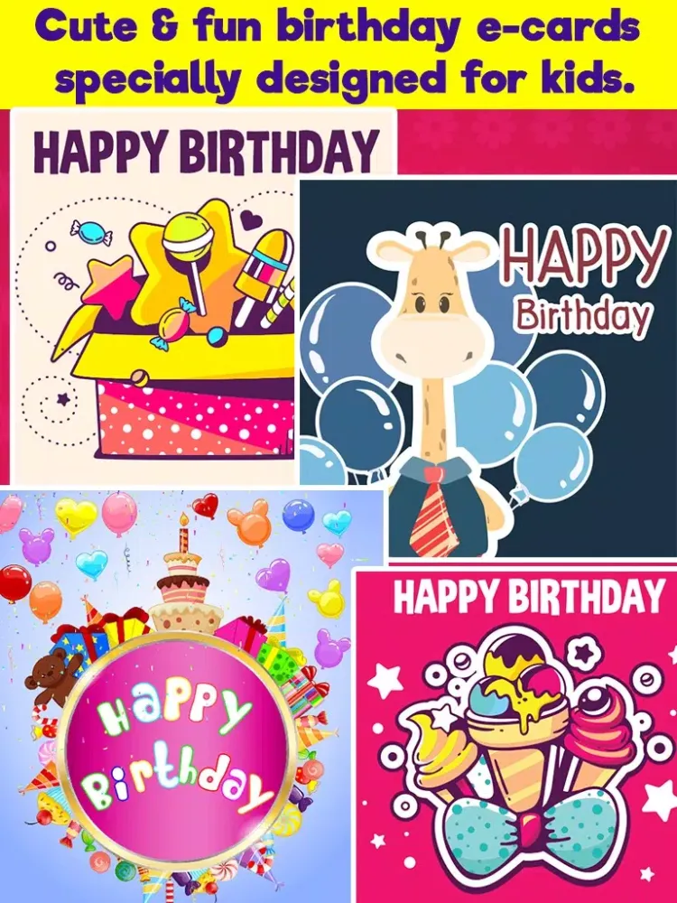 Скриншоты Happy Birthday Cards & Greetings For Kids iPad 