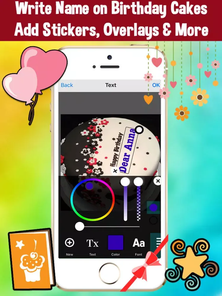 Name On Cake - Happy Birthday Cakes With Editor iPad 應用截圖
