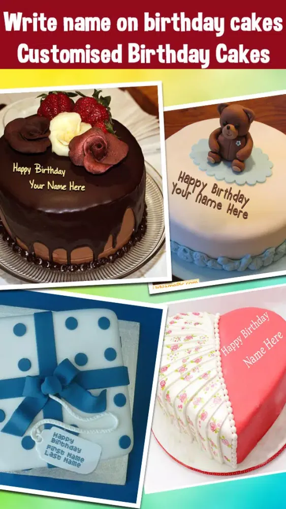 Name On Cake - Happy Birthday Cakes With Editor應用截圖