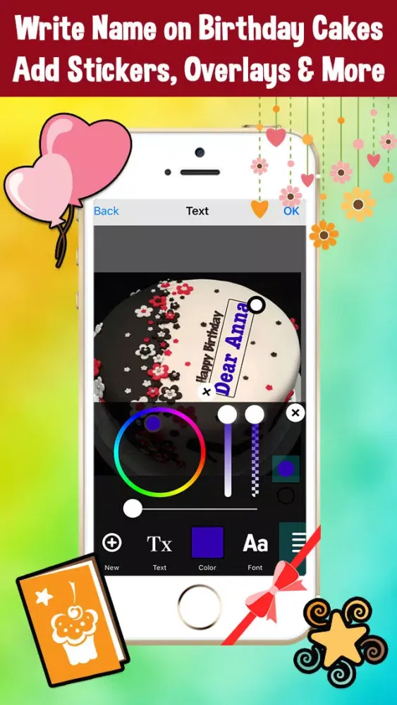 Name On Cake - Happy Birthday Cakes With Editor應用截圖
