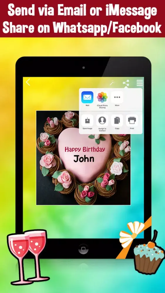 Name On Cake - Happy Birthday Cakes With Editor應用截圖
