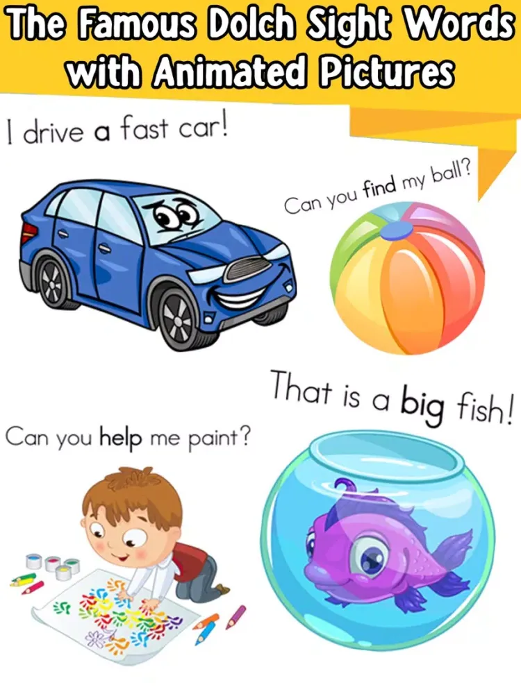 Tangkapan skrin Toddlers My First Sight Words Flash Cards iPad 