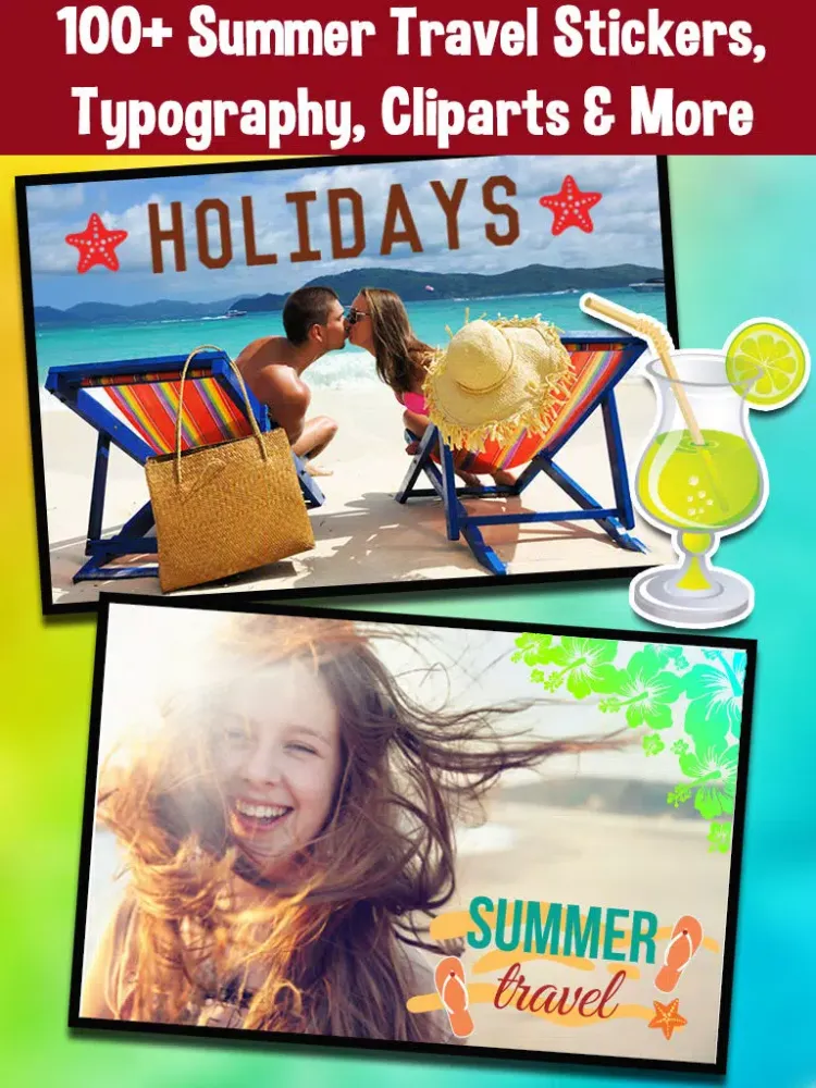 Summer Candy Photo Editor - Edit Your Beach Summer Adventures iPad 應用截圖