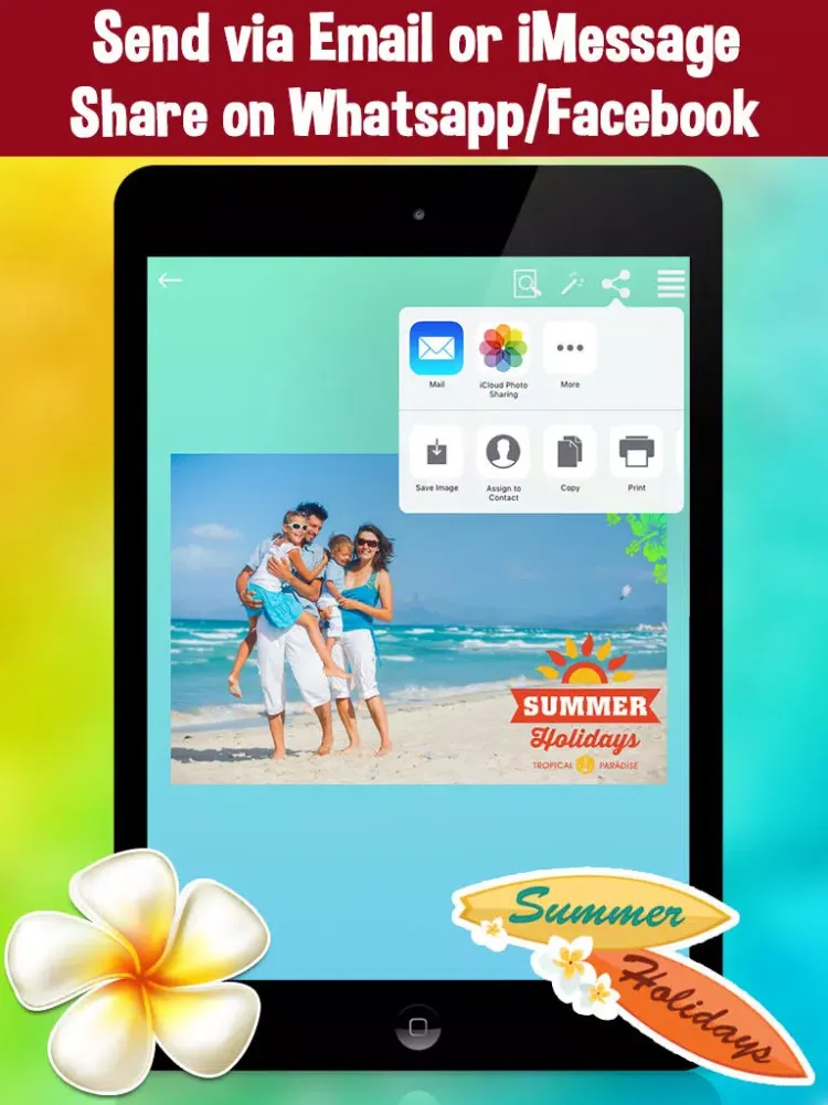Summer Candy Photo Editor - Edit Your Beach Summer Adventures iPad 應用截圖