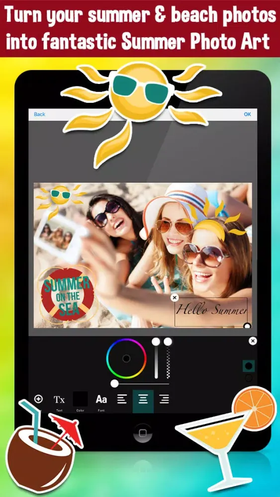 Summer Candy Photo Editor - Edit Your Beach Summer Adventures應用截圖