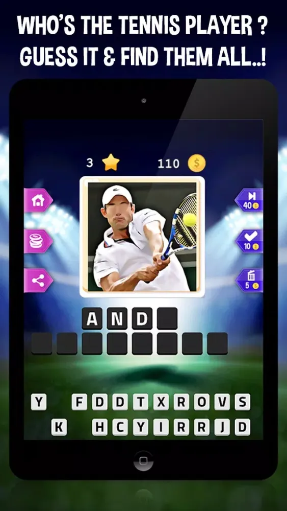 Guess The Tennis Players Quiz - Wimbledon 2016 Edition Screenshots