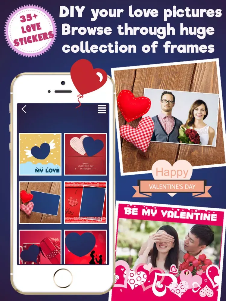 Captures d'écran de Valentine's Day Frames & Photo Editor iPad 