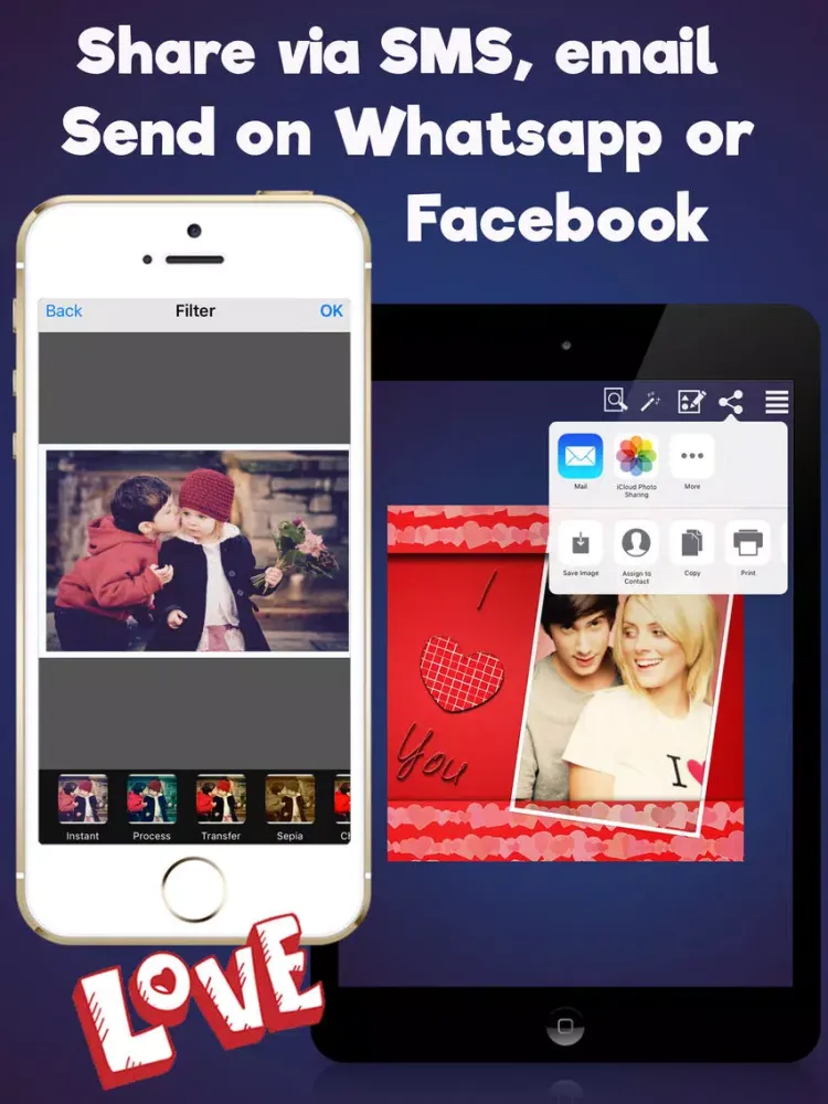 Captures d'écran de Valentine's Day Frames & Photo Editor iPad 