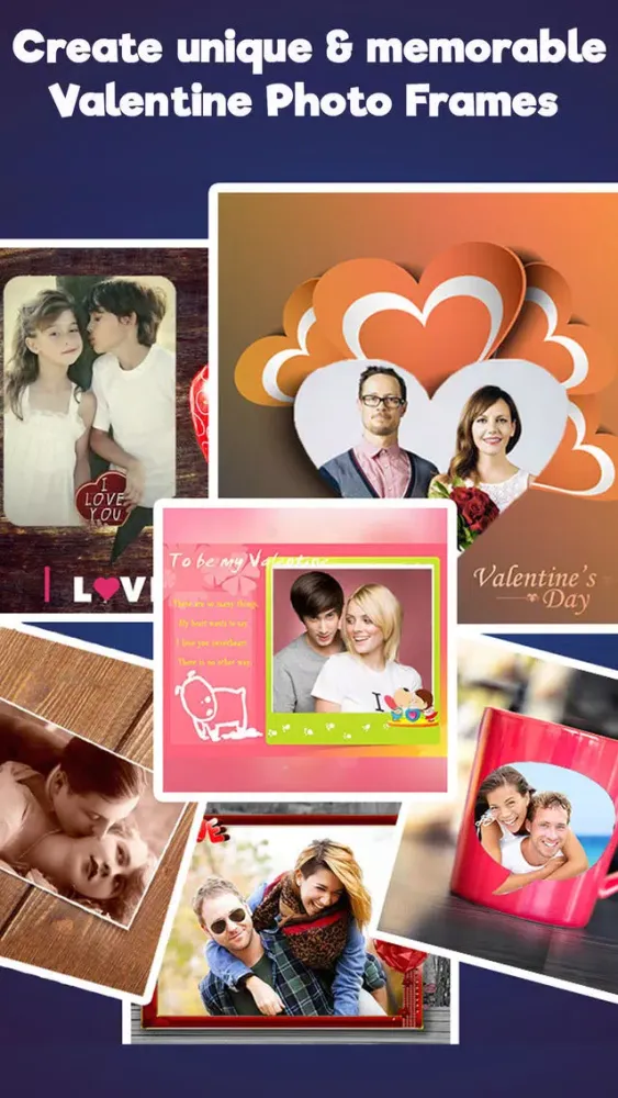 Captures d'écran de Valentine's Day Frames & Photo Editor