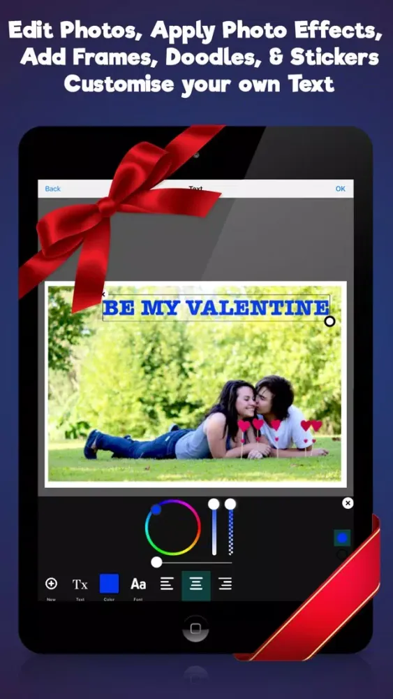 Captures d'écran de Valentine's Day Frames & Photo Editor