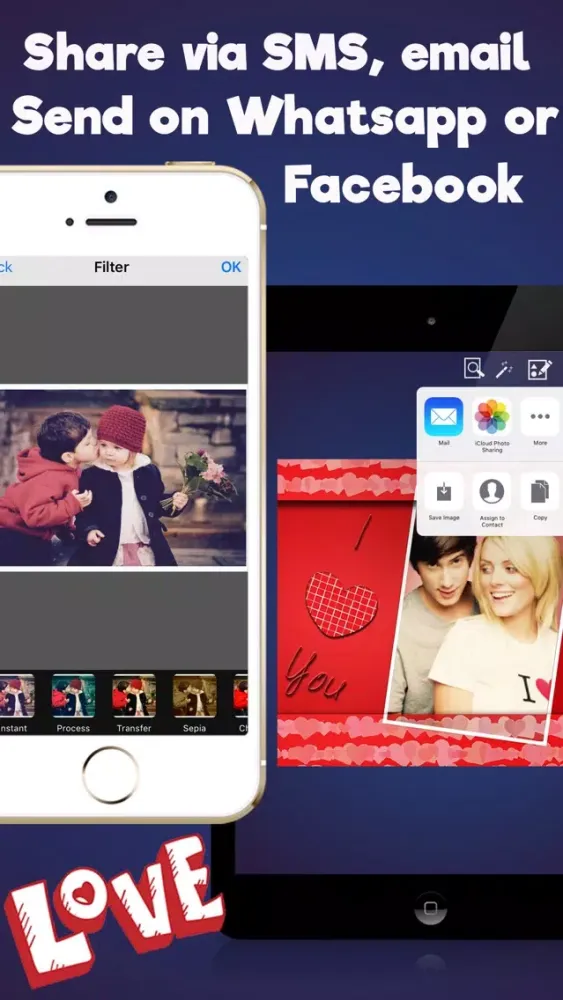 Captures d'écran de Valentine's Day Frames & Photo Editor