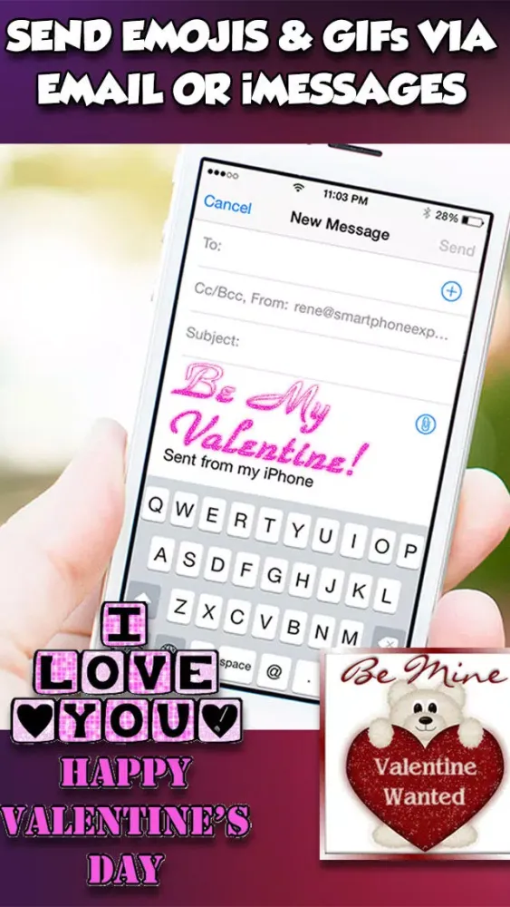 Valentine's Day 3d Emojis & GIFs スクリーンショット