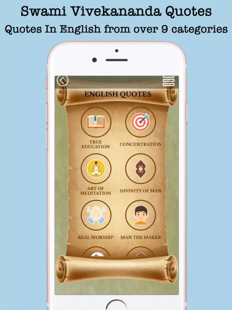 Capturas de tela do Swami Vivekananda Quotes & Speeches iPad 