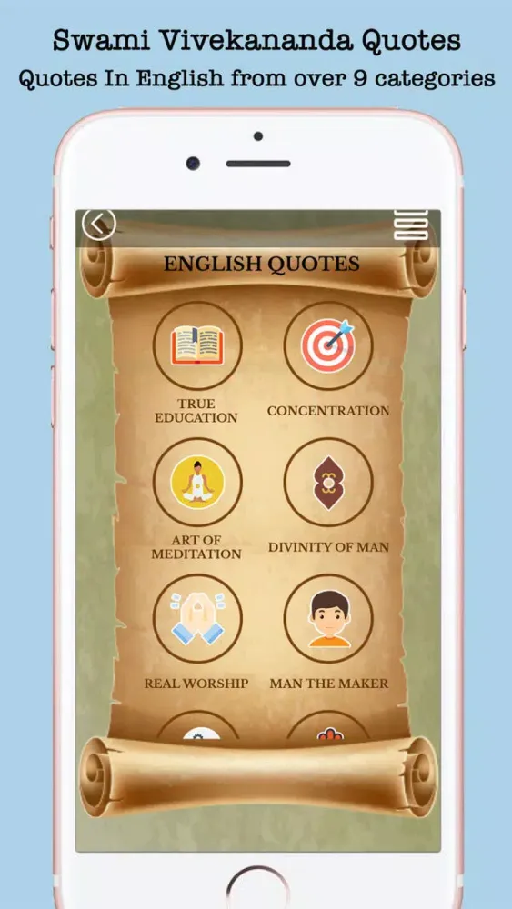 Capturas de tela do Swami Vivekananda Quotes & Speeches