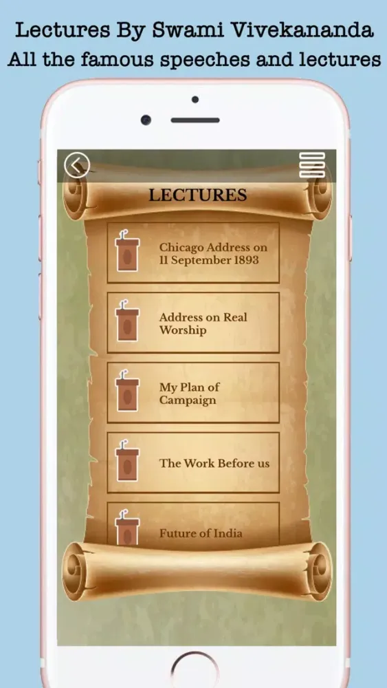 Capturas de tela do Swami Vivekananda Quotes & Speeches