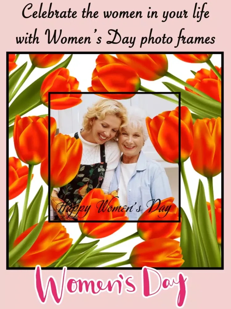 Women's Day Photo Frames & Collage Editor iPad 應用截圖