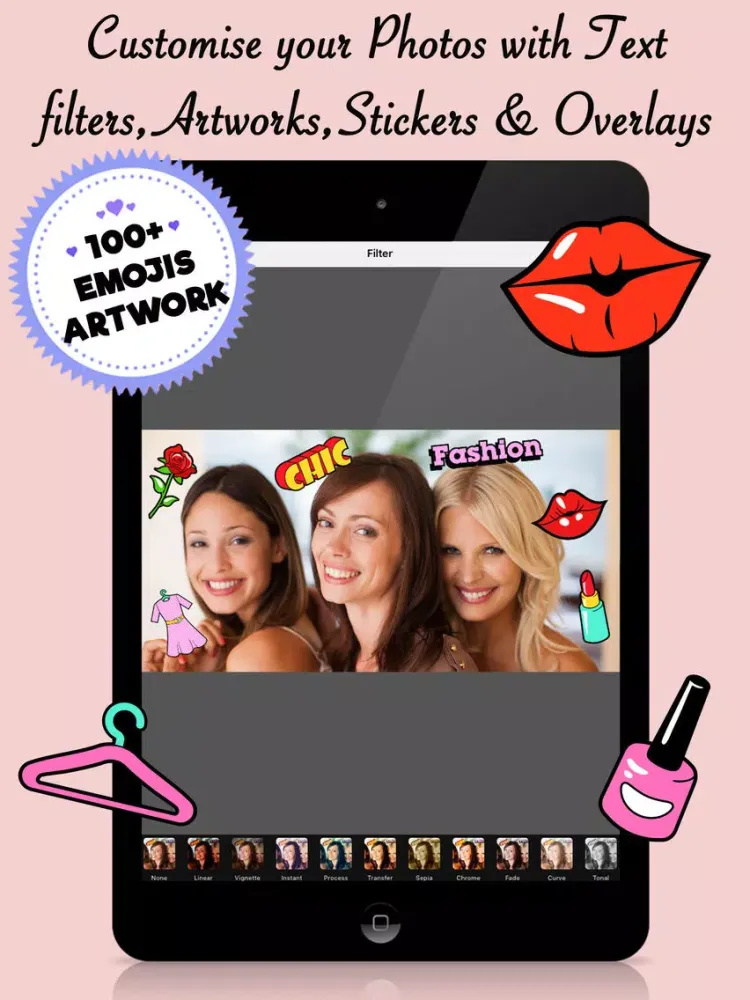 Women's Day Photo Frames & Collage Editor iPad 應用截圖