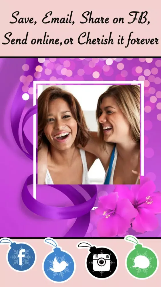 Women's Day Photo Frames & Collage Editor應用截圖