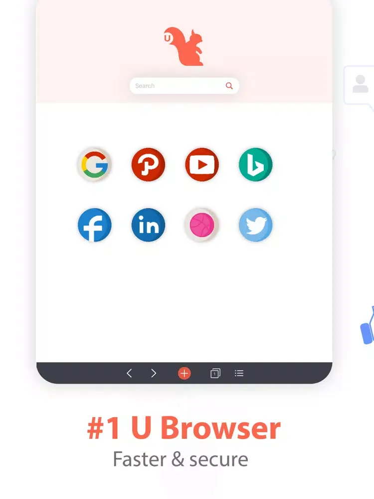 Zrzuty ekranu U Browser - Secure Browser iPad 