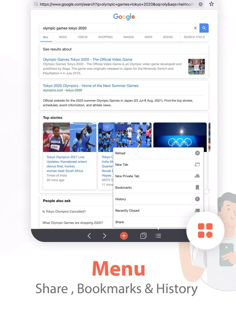 Zrzuty ekranu U Browser - Secure Browser iPad 