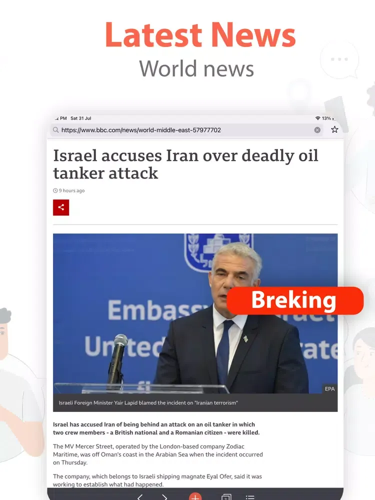 Zrzuty ekranu U Browser - Secure Browser iPad 