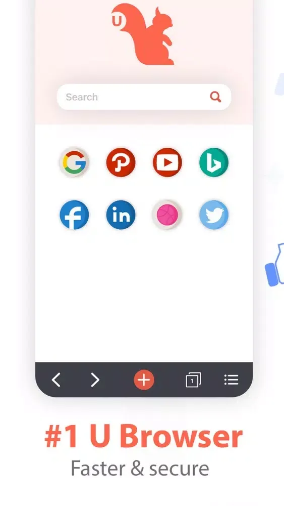 Zrzuty ekranu U Browser - Secure Browser