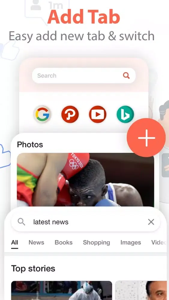 Zrzuty ekranu U Browser - Secure Browser