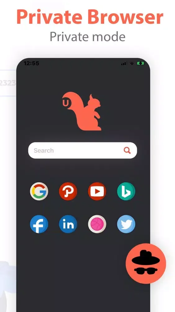 Zrzuty ekranu U Browser - Secure Browser