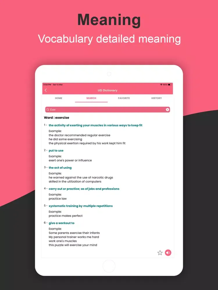 Zrzuty ekranu UD Dictionary & Translator iPad 
