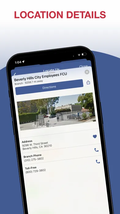 Capturas de tela do Beverly Hills City EFCU