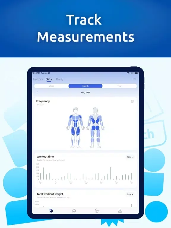 One More - Workout Tracker iPad  سکرین شاٹس