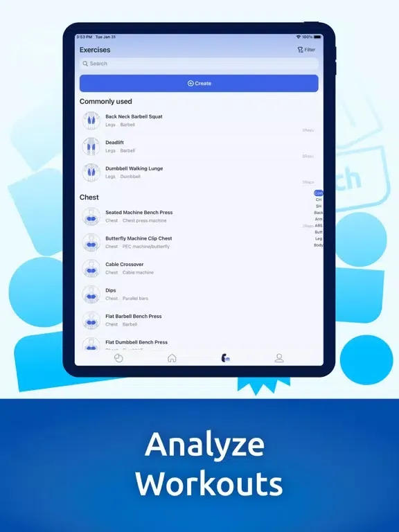 One More - Workout Tracker iPad  سکرین شاٹس